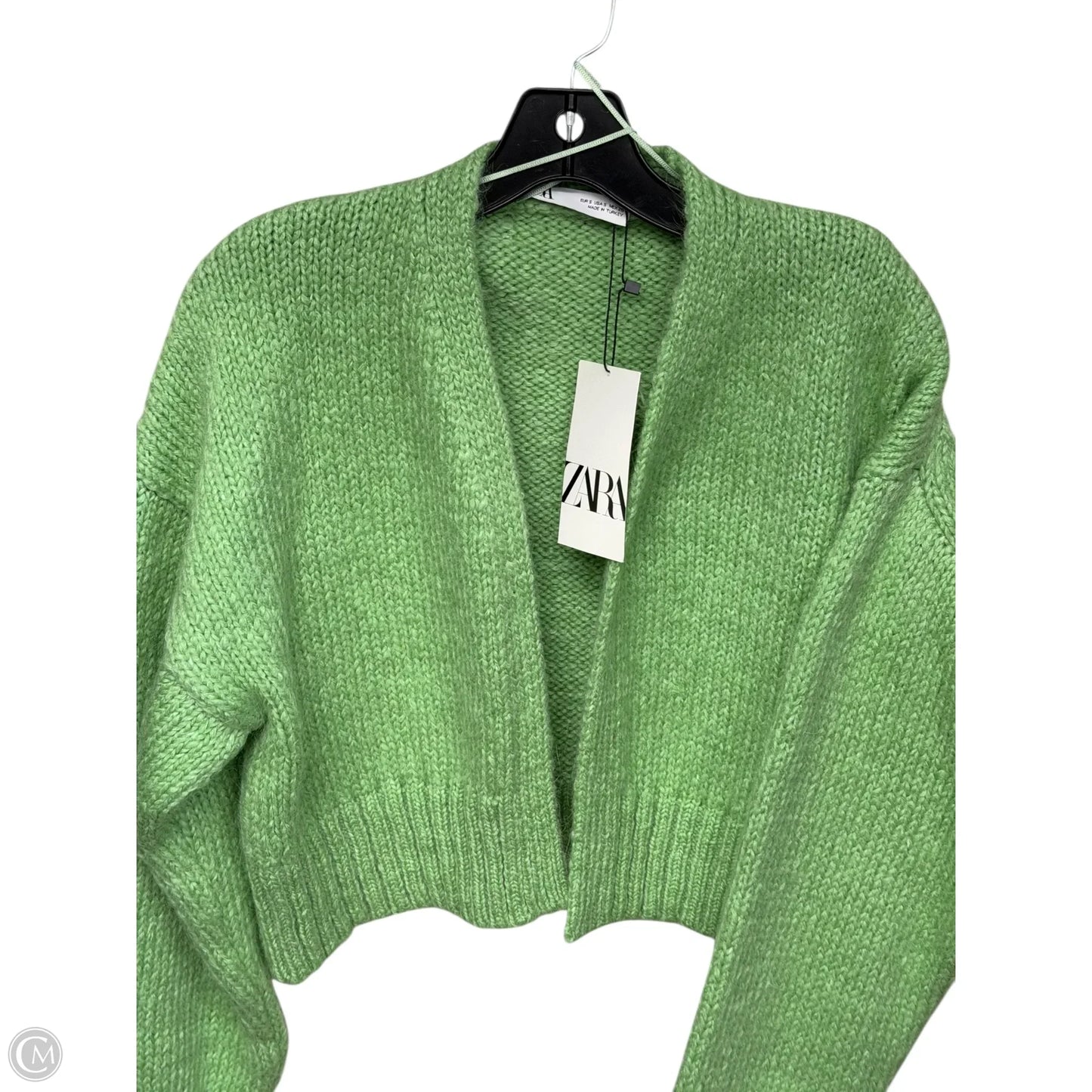 Cardigan By Zara In Green, Size: S