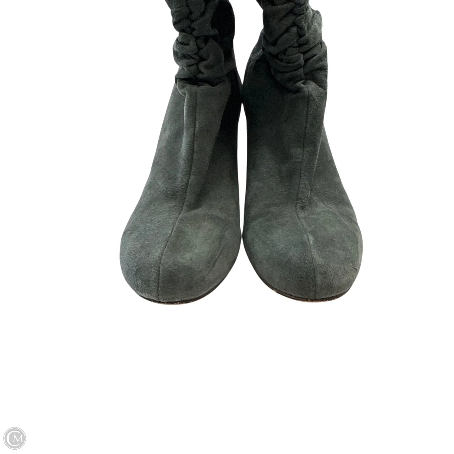 Boots Mid-calf Heels By Indigo In Grey, Size: 7