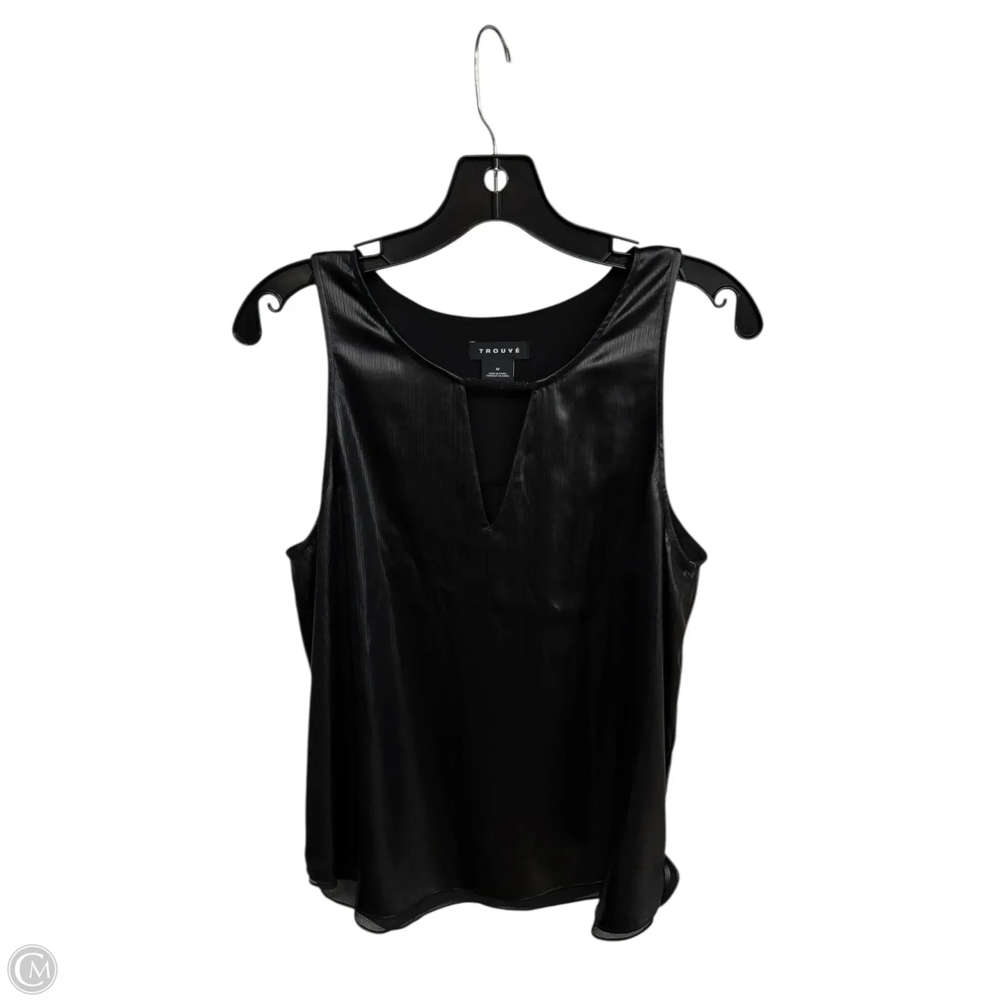 Top Sleeveless By Trouve In Black, Size: M