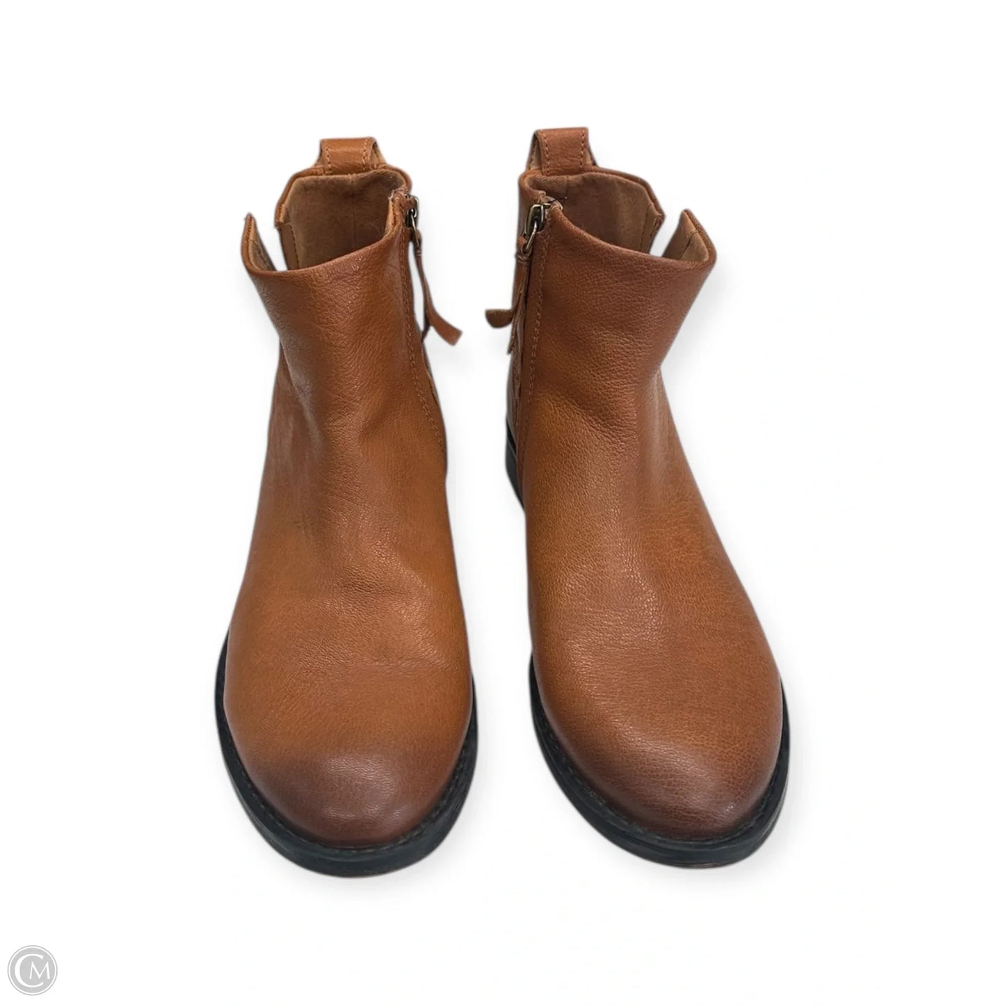 Boots Ankle Heels By Franco Sarto In Brown, Size: 6.5