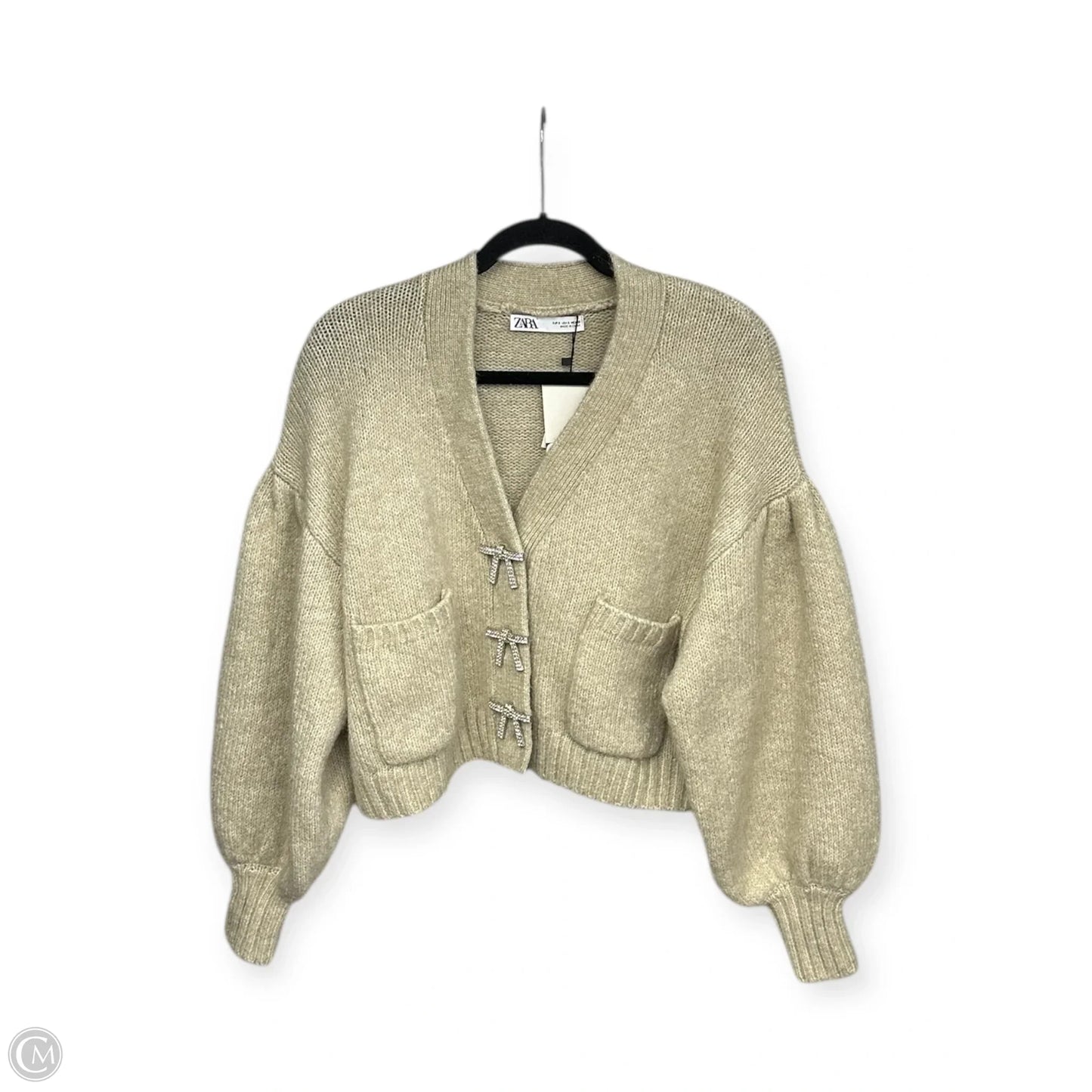 Cardigan By Zara In Cream, Size: S