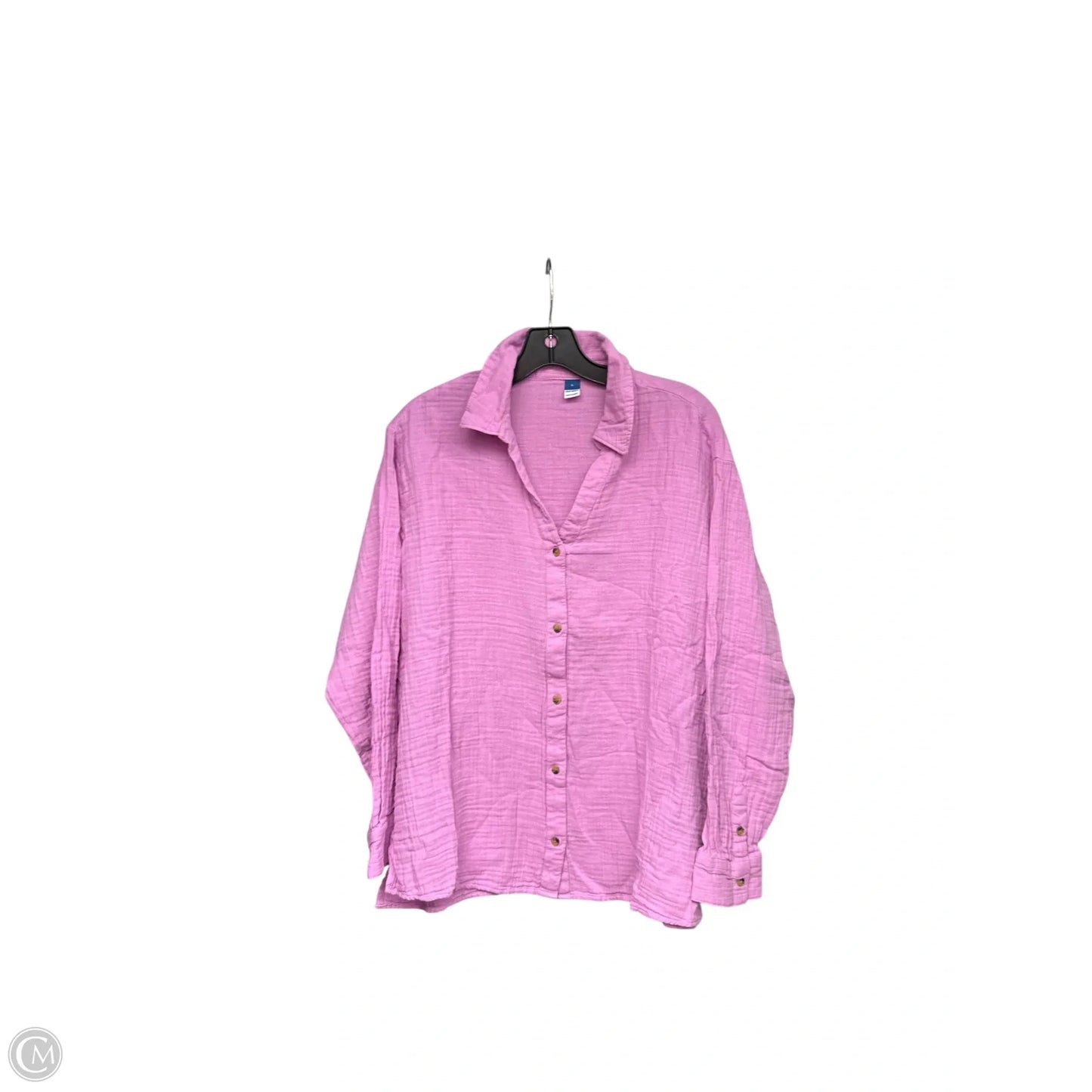 Top Long Sleeve By Old Navy In Pink, Size: L