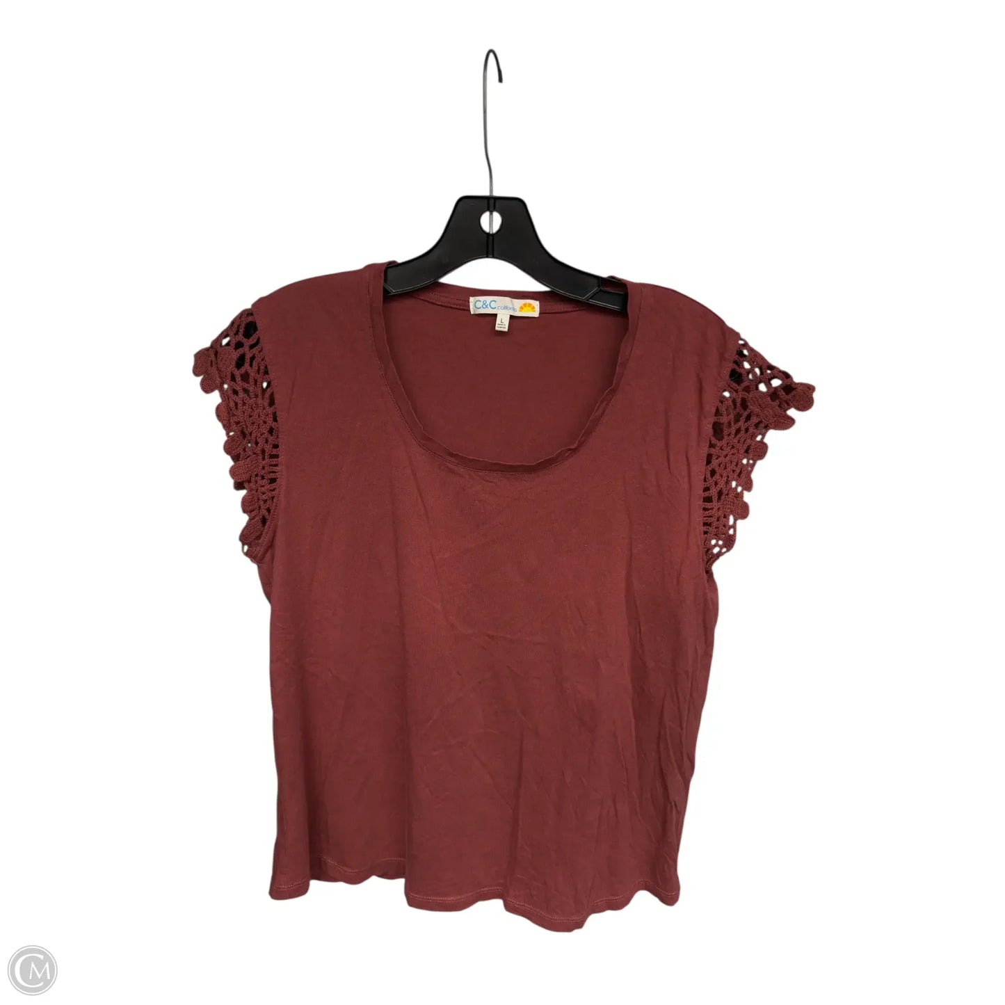 Top Sleeveless By C And C In Red, Size: L