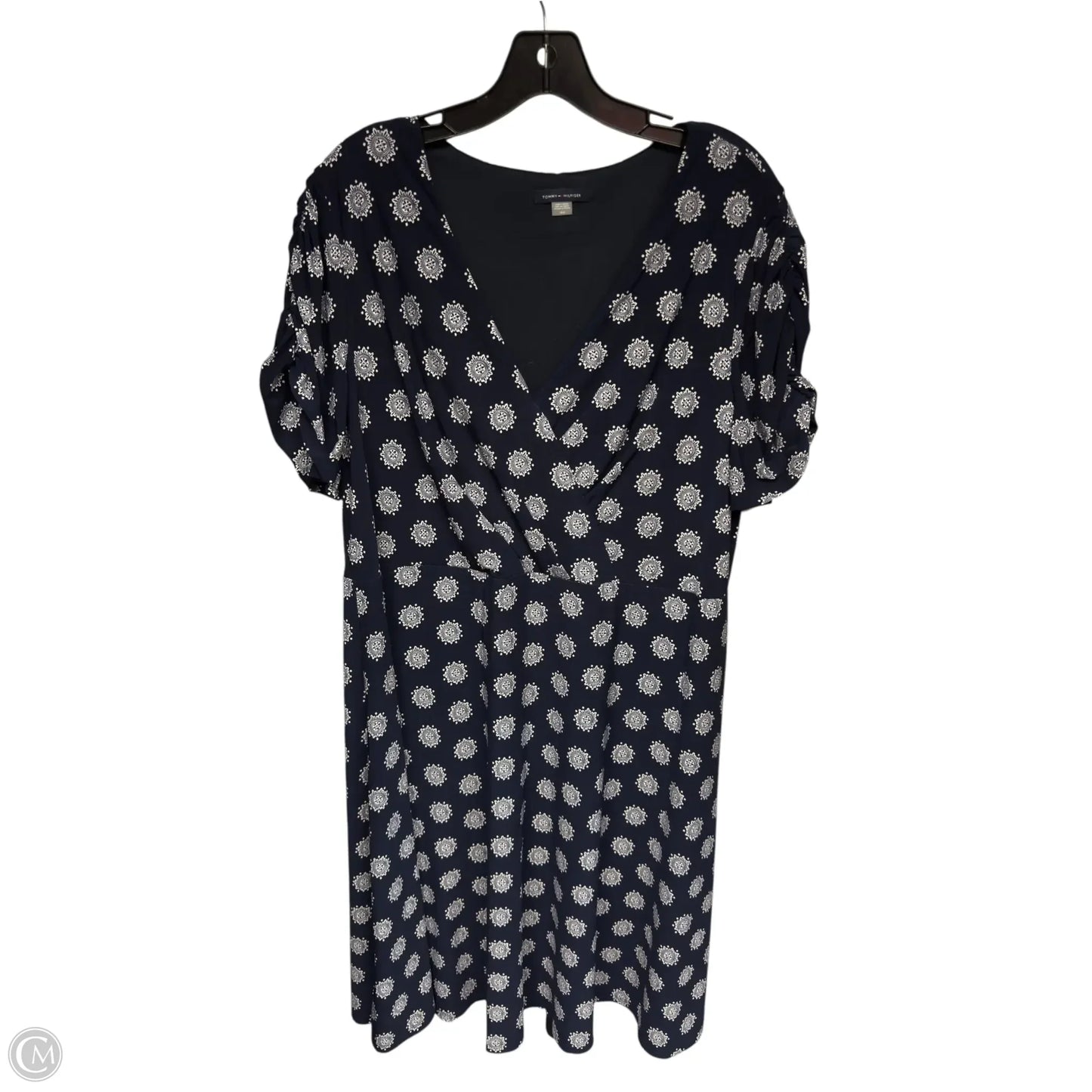 Dress Casual Midi By Tommy Hilfiger In Navy, Size: 14