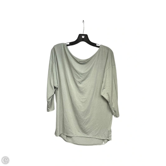 Athletic Top Long Sleeve Crewneck By Athleta In Green, Size: M