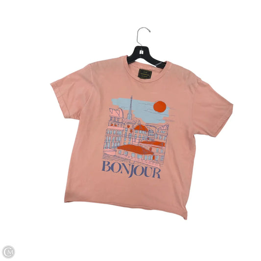 Top Short Sleeve By Clothes Mentor In Pink, Size: S