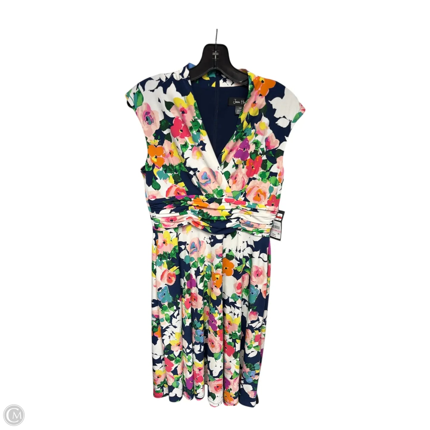 Dress Party Midi By Jessica Howard In Blue & Pink, Size: 10