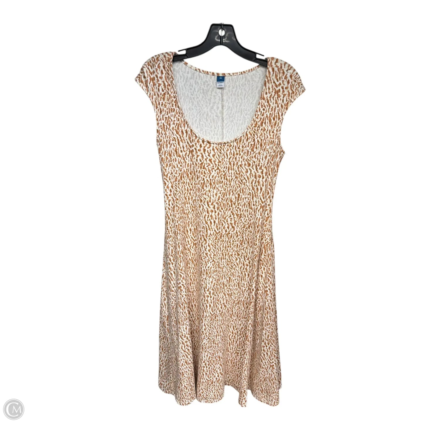 Dress Casual Maxi By Old Navy In Orange & White, Size: Xs