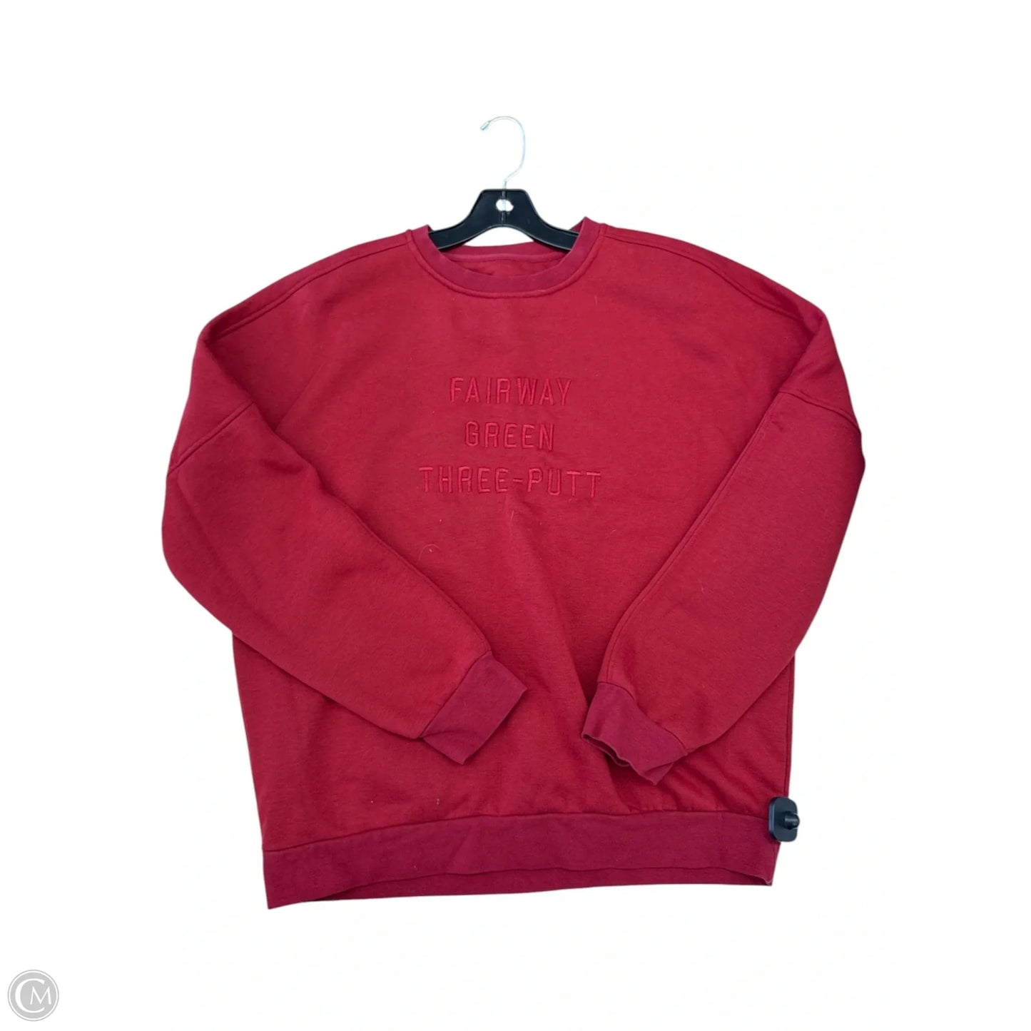Sweatshirt Crewneck By Clothes Mentor In Red, Size: L