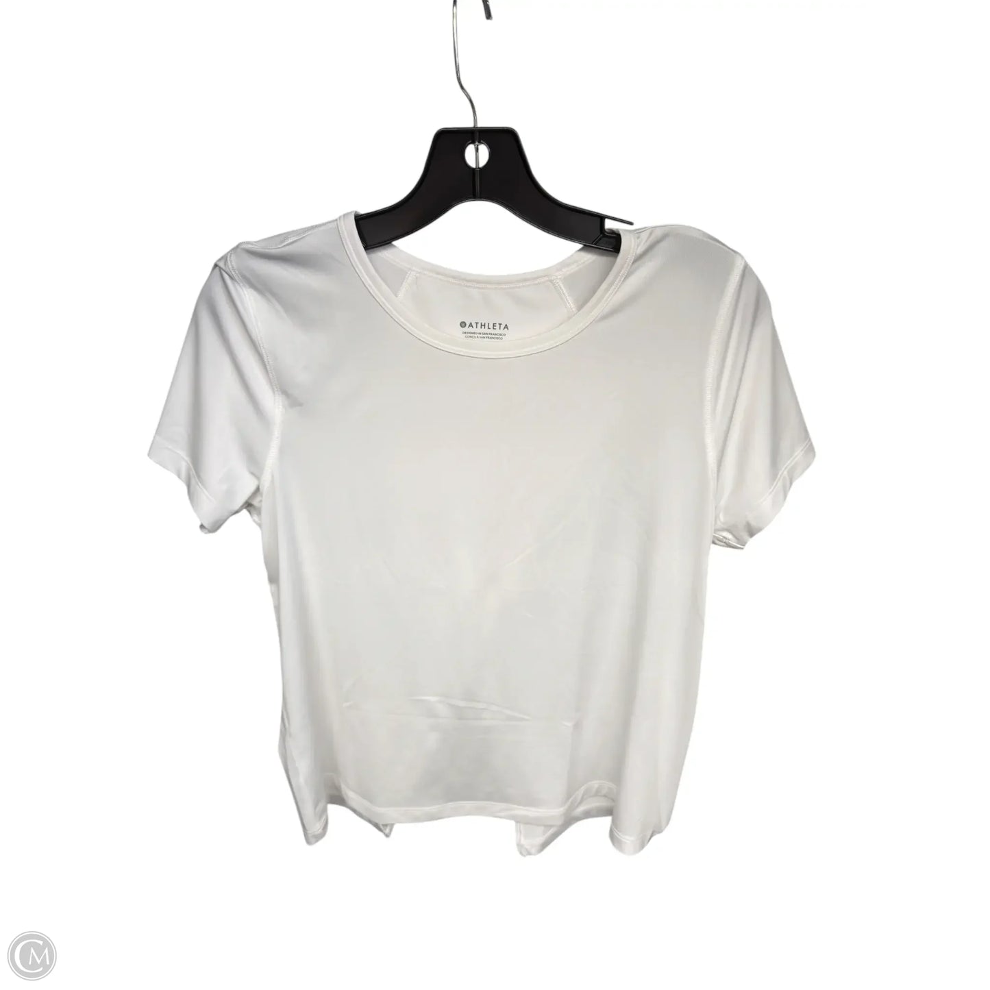 Athletic Top Short Sleeve By Athleta In White, Size: Xs
