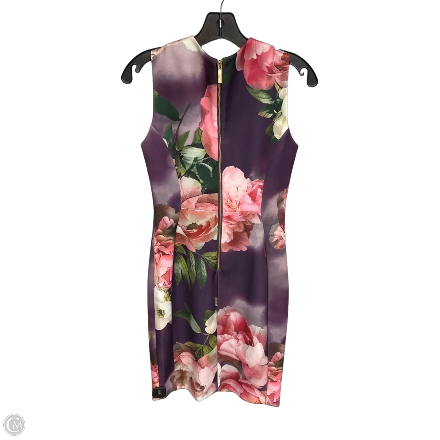 Dress Party Midi By Calvin Klein In Purple, Size: 6