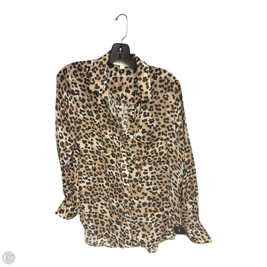 Top Long Sleeve By Cloth & Stone In Animal Print, Size: S