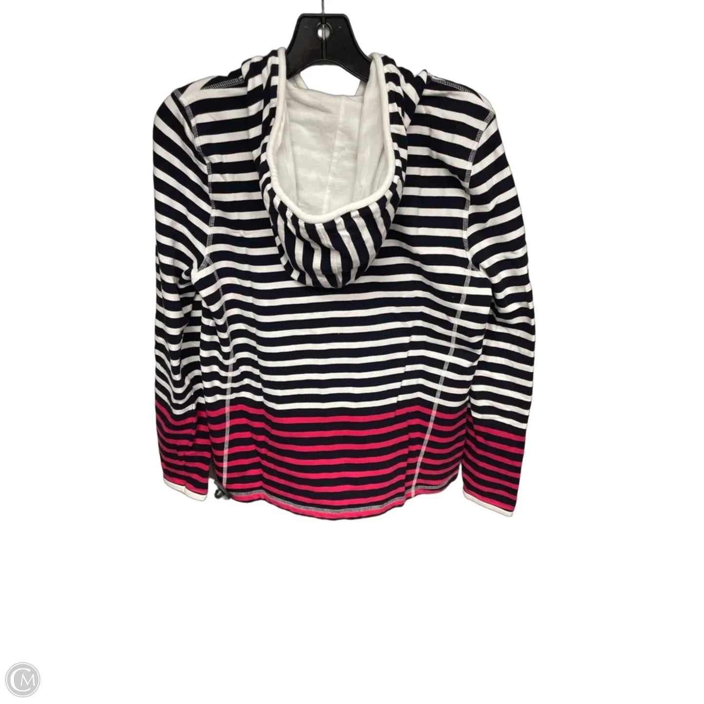 Sweatshirt Hoodie By Talbots In Blue & Pink, Size: Mp