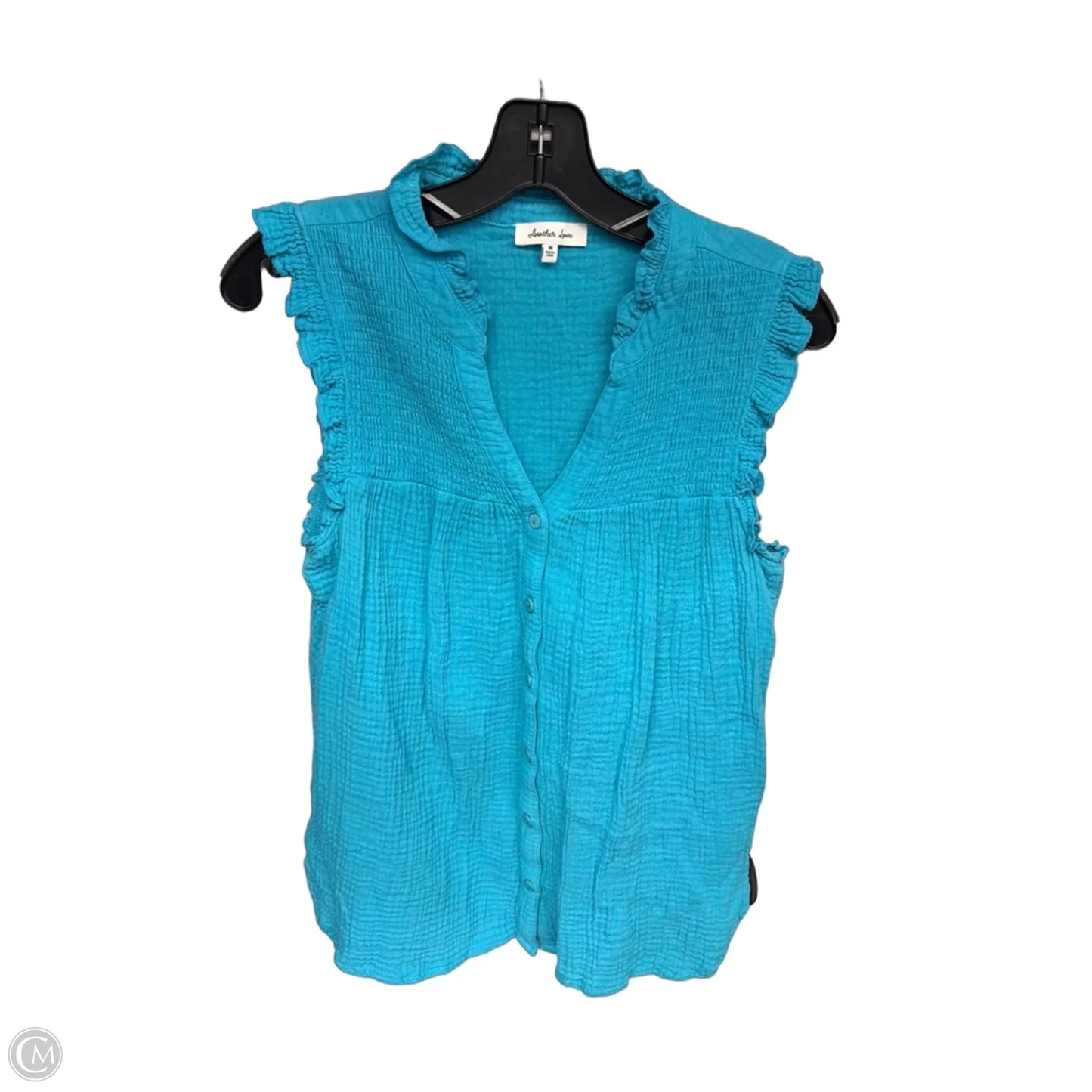 Top Sleeveless By Another Love In Aqua, Size: M