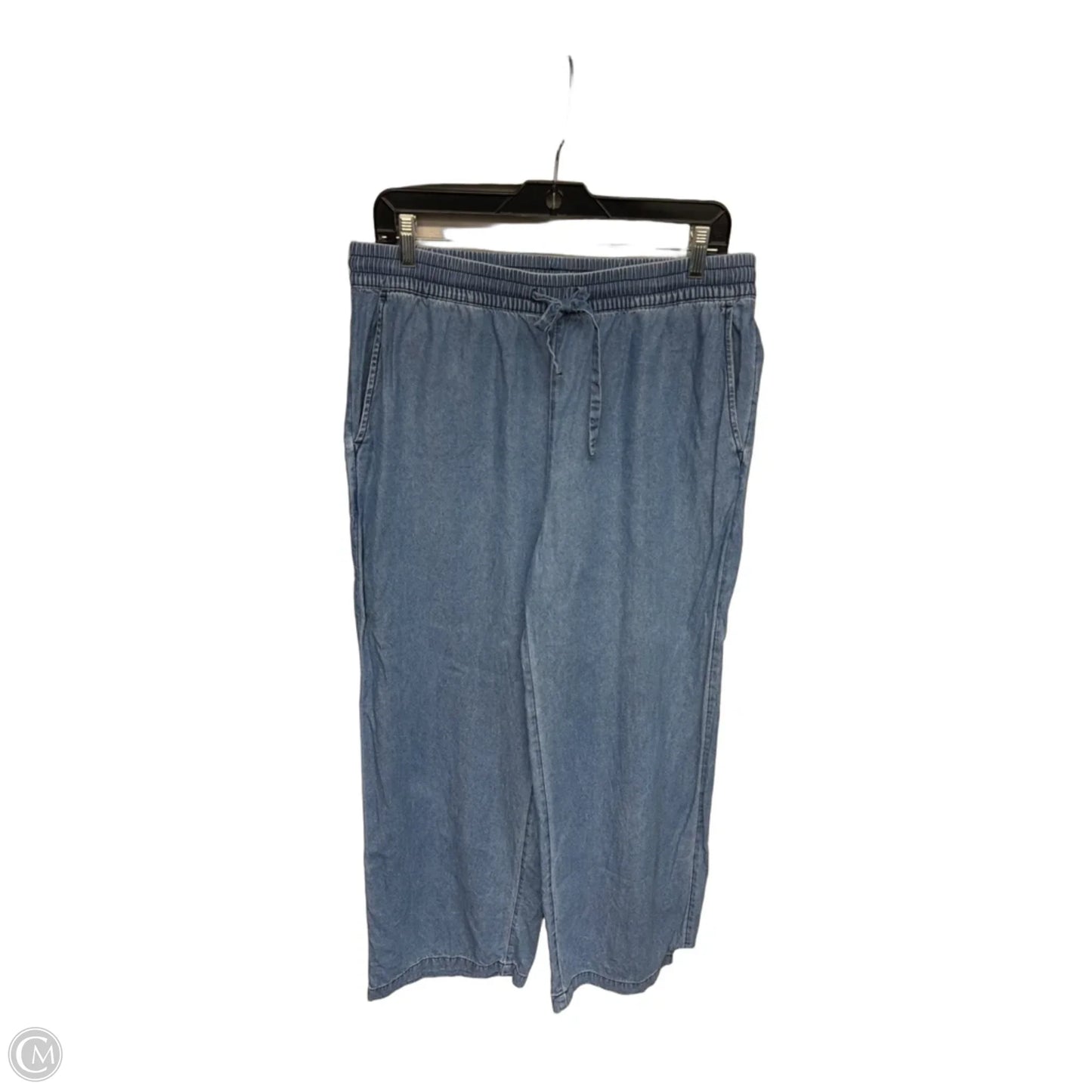 Pants Wide Leg By Lucky Brand In Blue Denim, Size: M