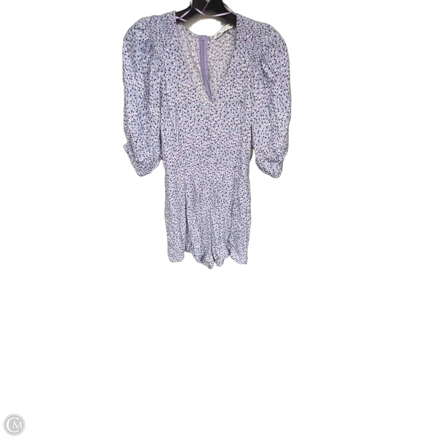 Romper By Zara In Purple, Size: L