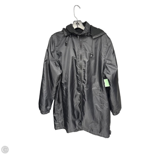 Jacket Windbreaker By Totes In Black, Size: M