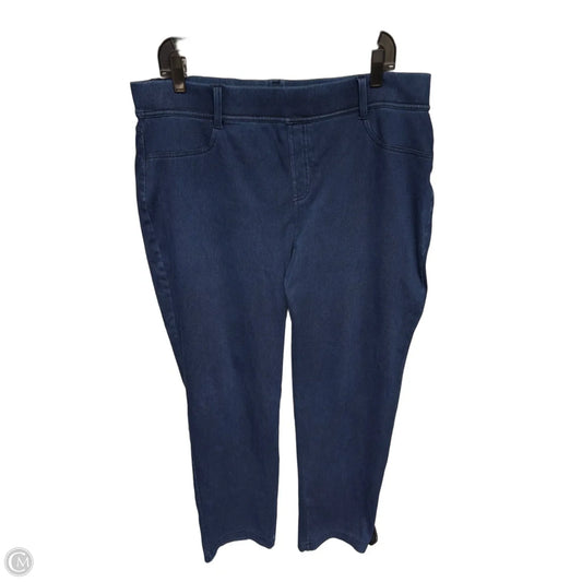 Jeans Straight By Lands End In Blue Denim, Size: 1x