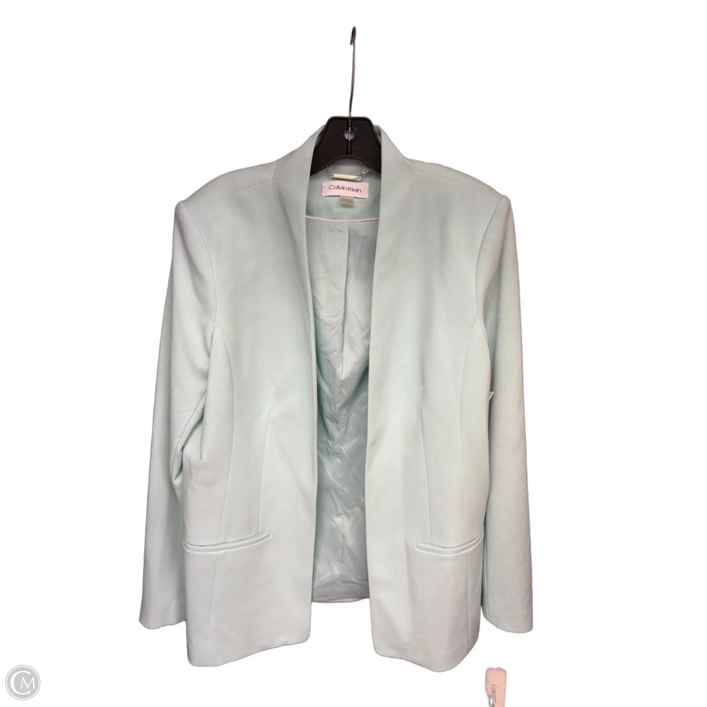 Blazer By Calvin Klein In Aqua, Size: 14