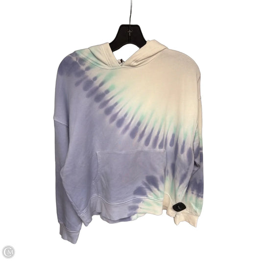 Sweatshirt Hoodie By Wildfox In Purple & White, Size: M
