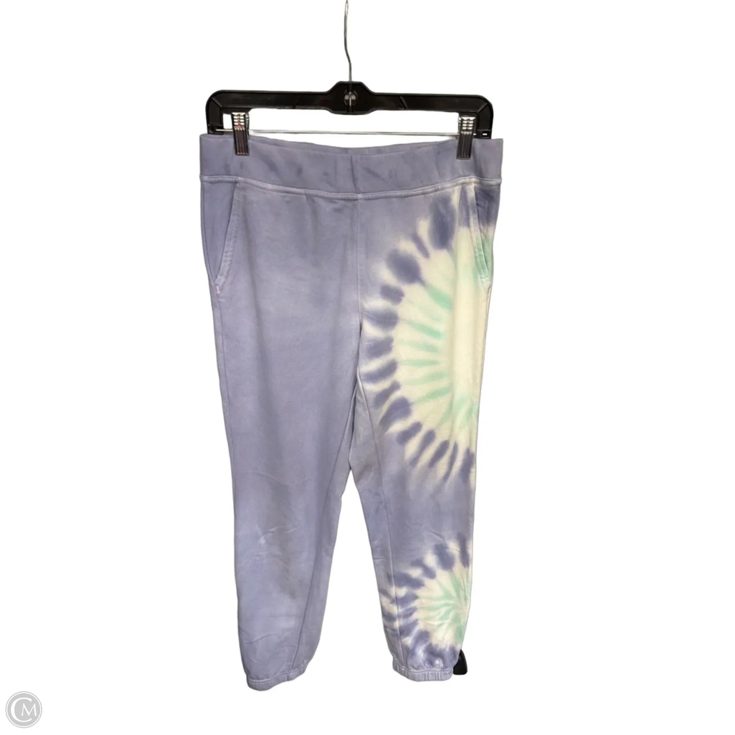 Athletic Pants By Wildfox In Purple & White, Size: M