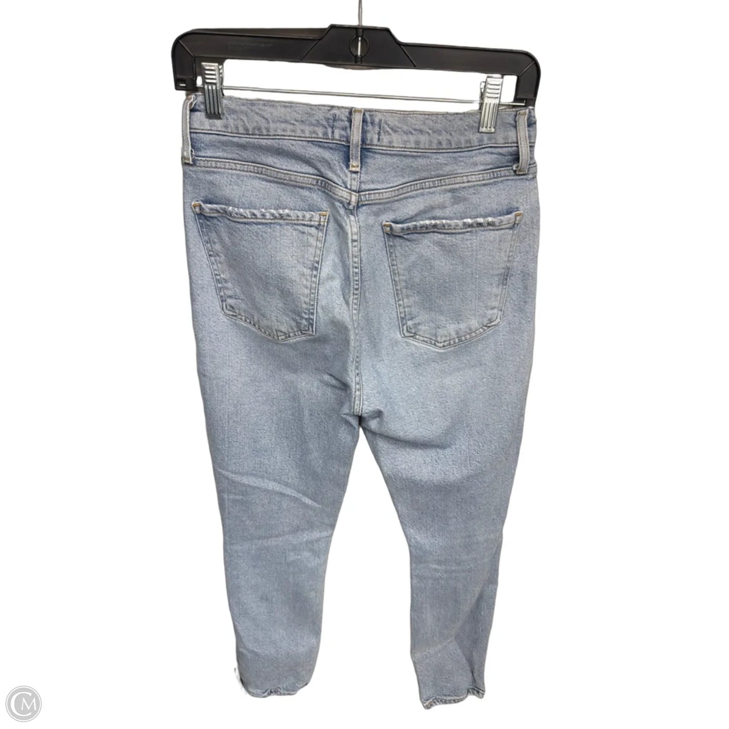 Jeans Straight By Agolde In Blue Denim, Size: 4
