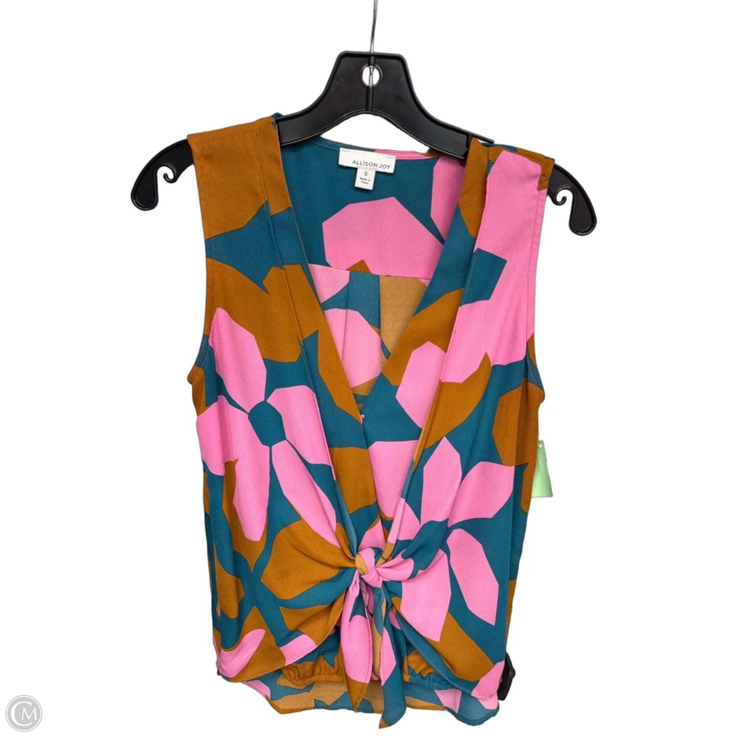 Top Sleeveless By Allison Joy In Blue & Pink, Size: S