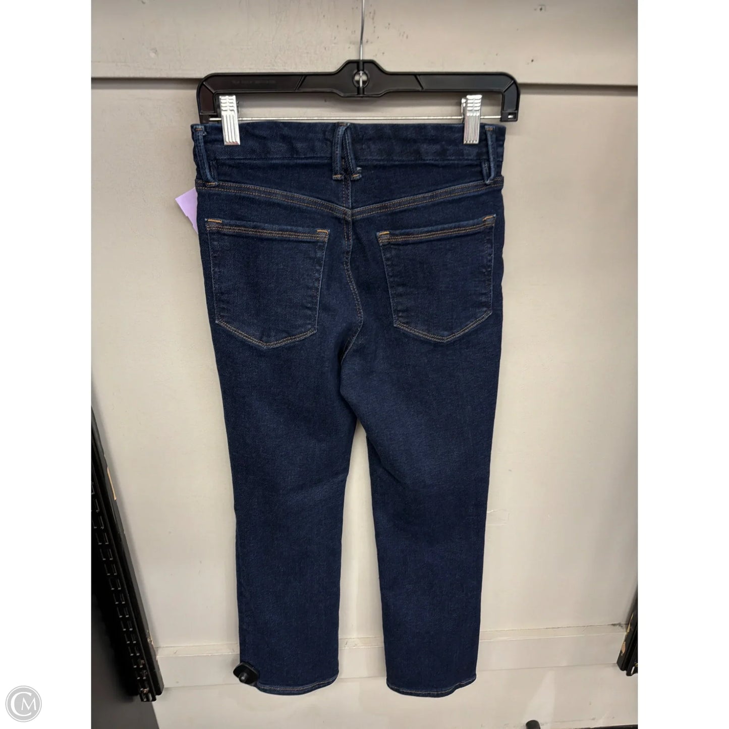 Jeans Straight By Good American In Blue Denim, Size: 6
