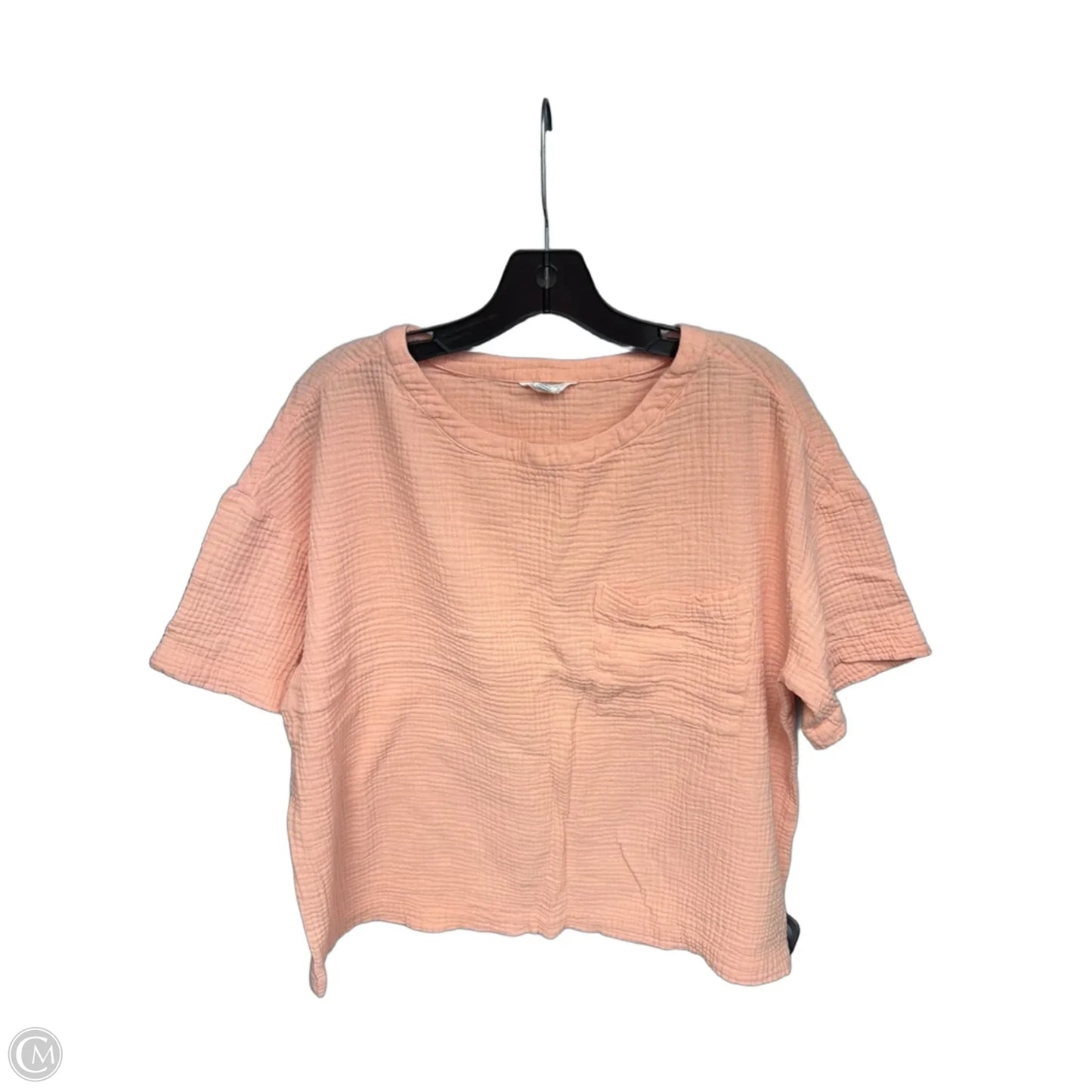 Top Short Sleeve By Caslon In Orange, Size: M