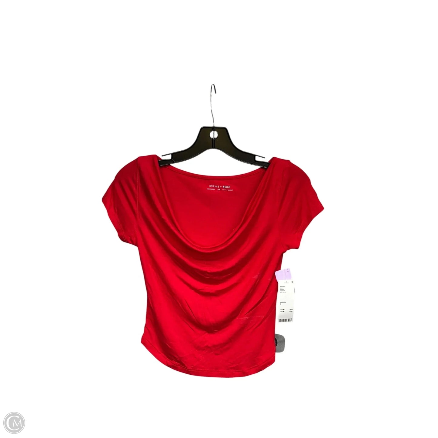 Top Short Sleeve By Silence And Noise In Red, Size: M