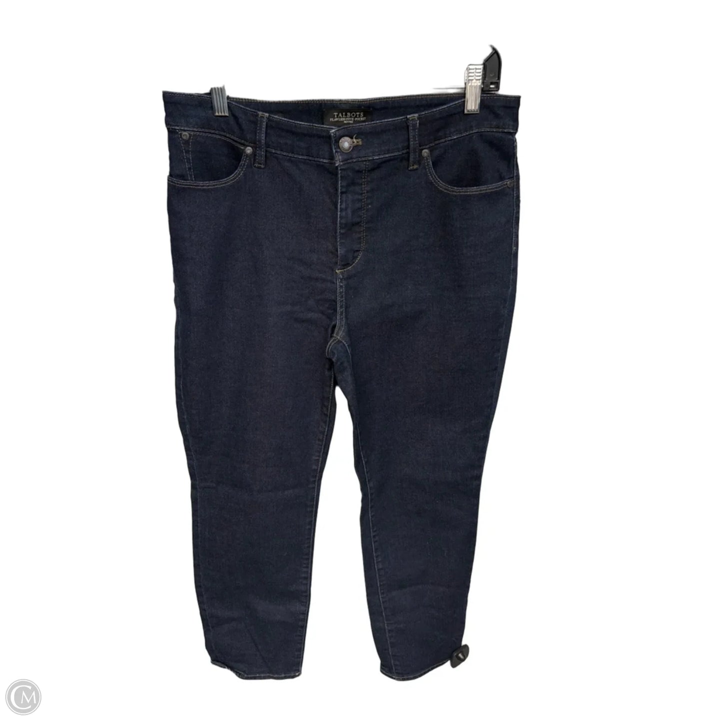Jeans Straight By Talbots In Blue Denim, Size: 12p