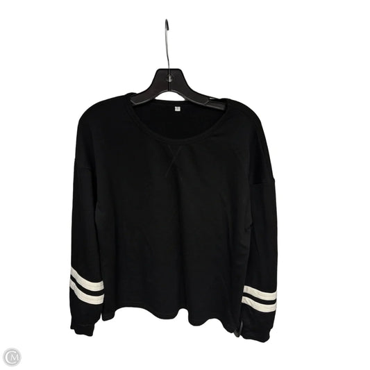 Sweatshirt Crewneck By Clothes Mentor In Black, Size: S