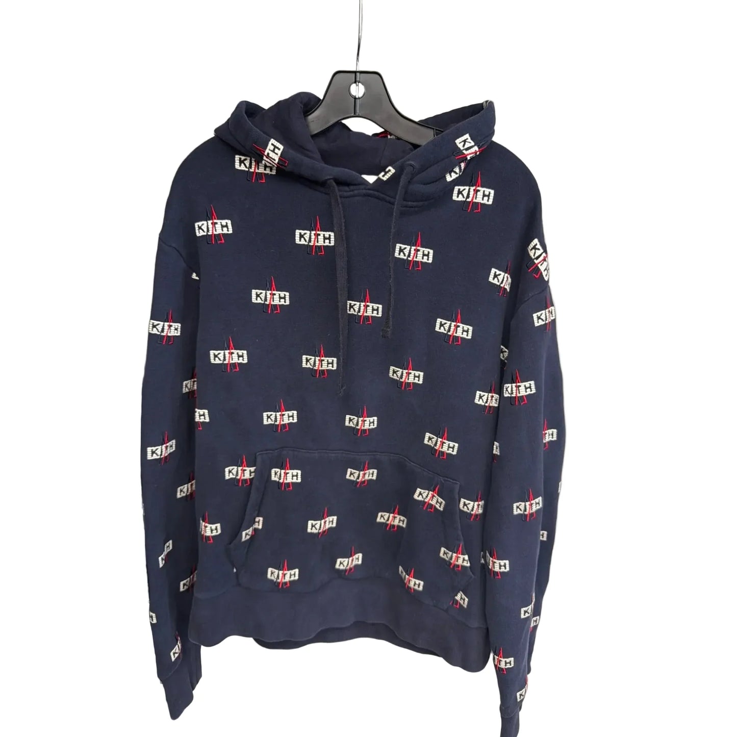 Sweater Cardigan Luxury Designer By Moncler In Navy, Size: M