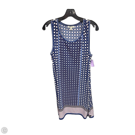 Dress Casual Midi By Max Studio In Blue & White, Size: M