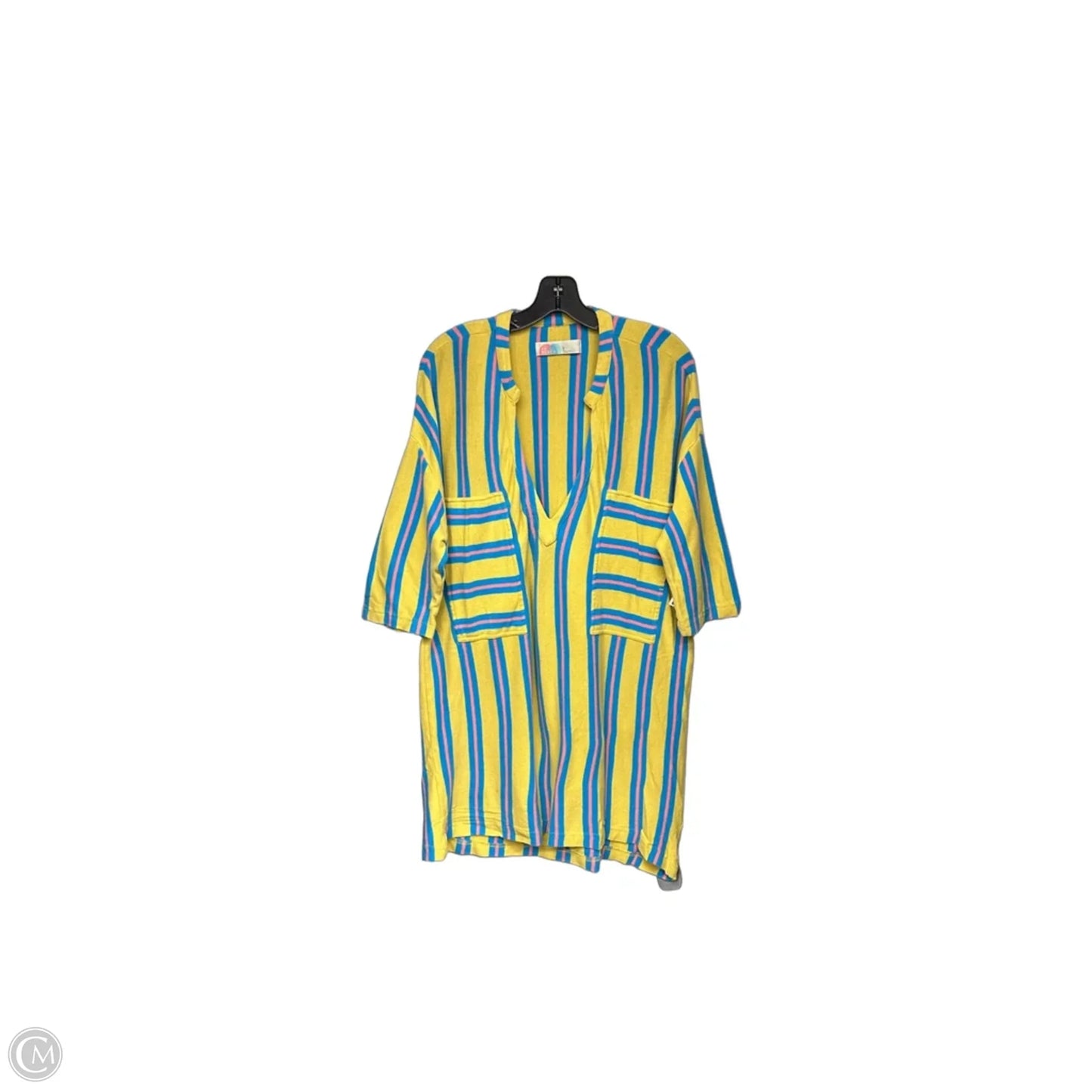 Tunic 3/4 Sleeve By Free People In Striped Pattern, Size: M