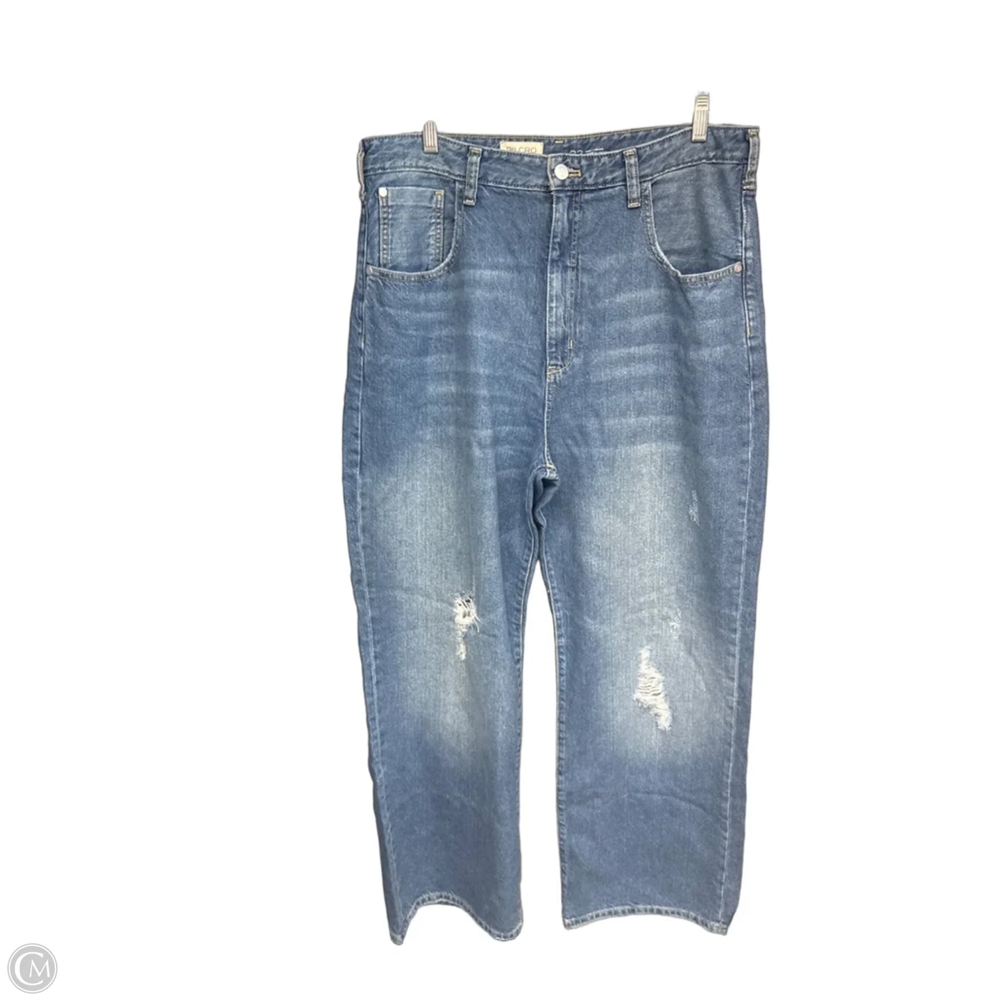 Jeans Wide Leg By Pilcro In Blue Denim, Size: 14