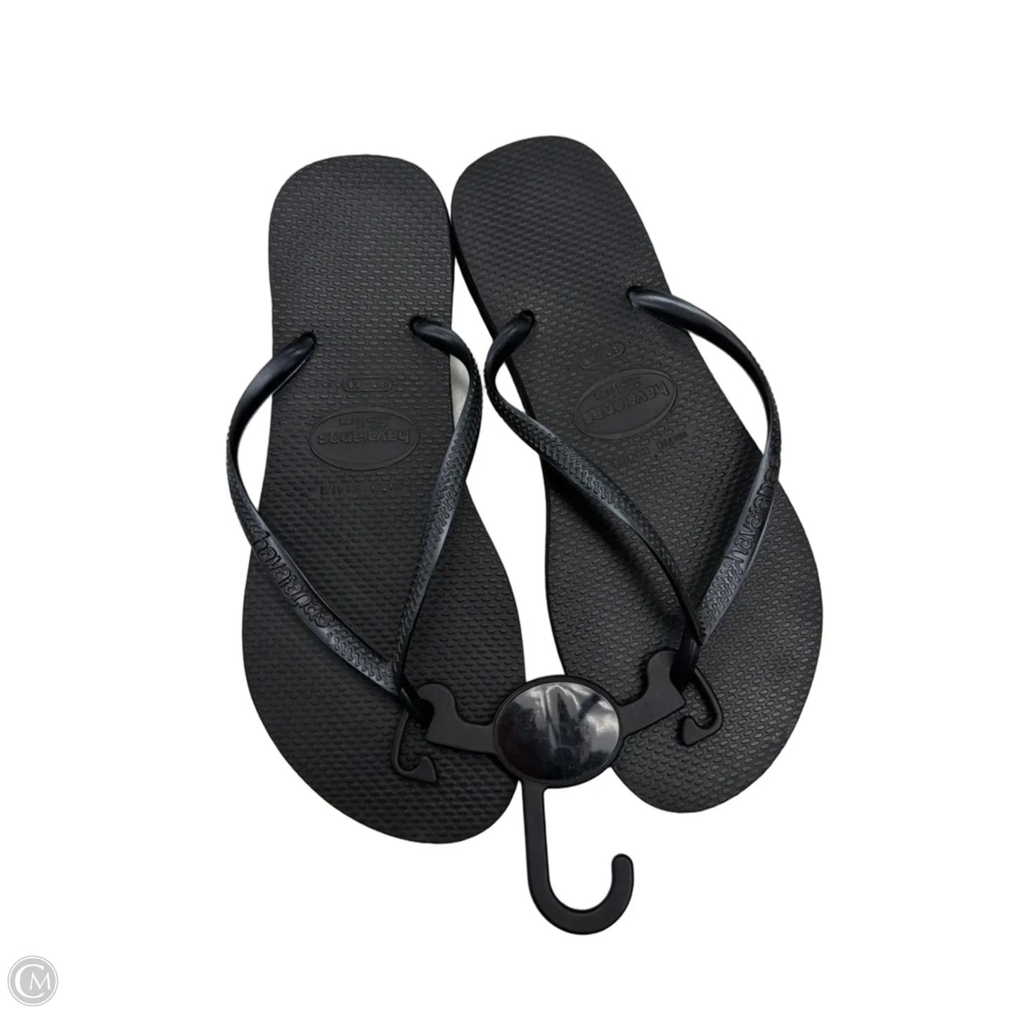 Sandals Flip Flops By Havaianas In Black, Size: