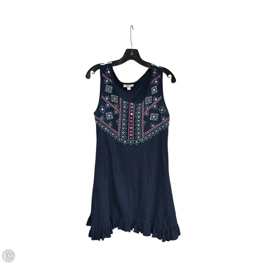 Dress Casual Midi By Style And Company In Navy, Size: Sp