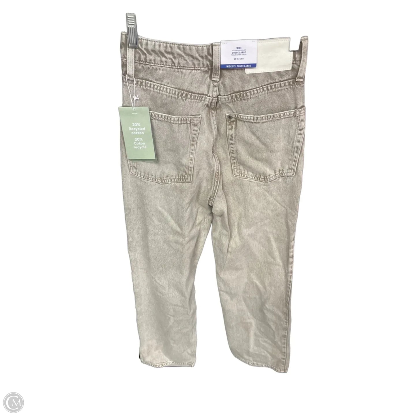 Jeans Wide Leg By Divided In Grey, Size: 0