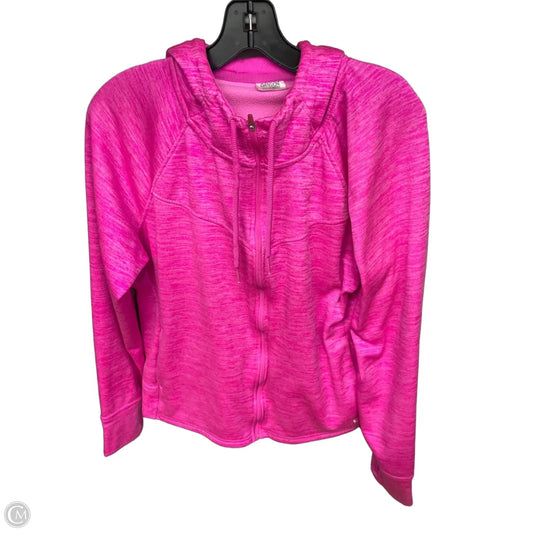 Athletic Sweatshirt Hoodie By Danskin In Pink, Size: 2x