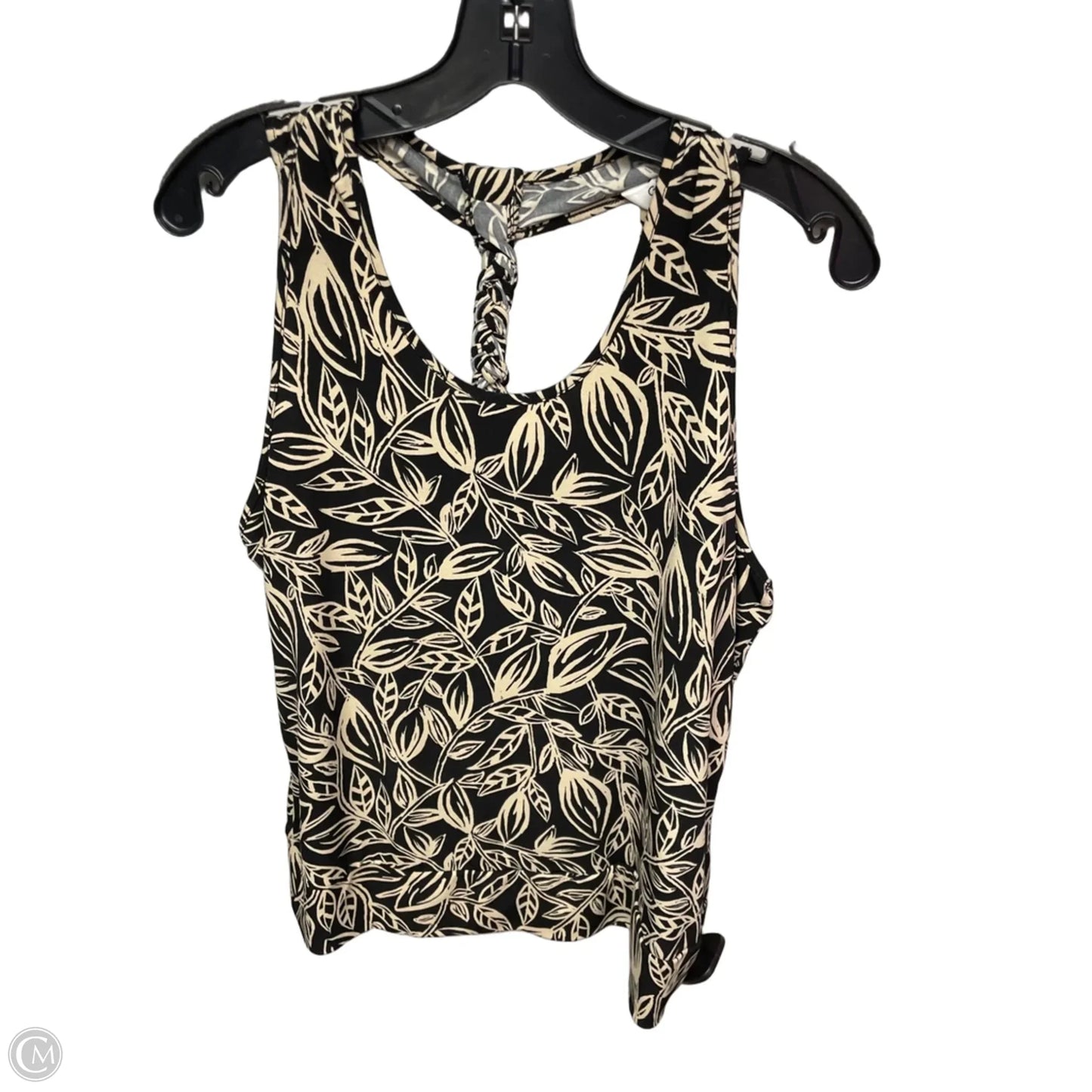 Top Sleeveless By George In Black & Brown, Size: L