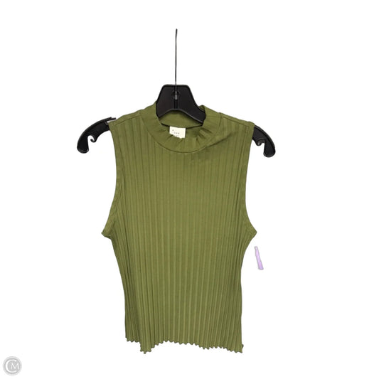 Top Sleeveless By A New Day In Green, Size: M