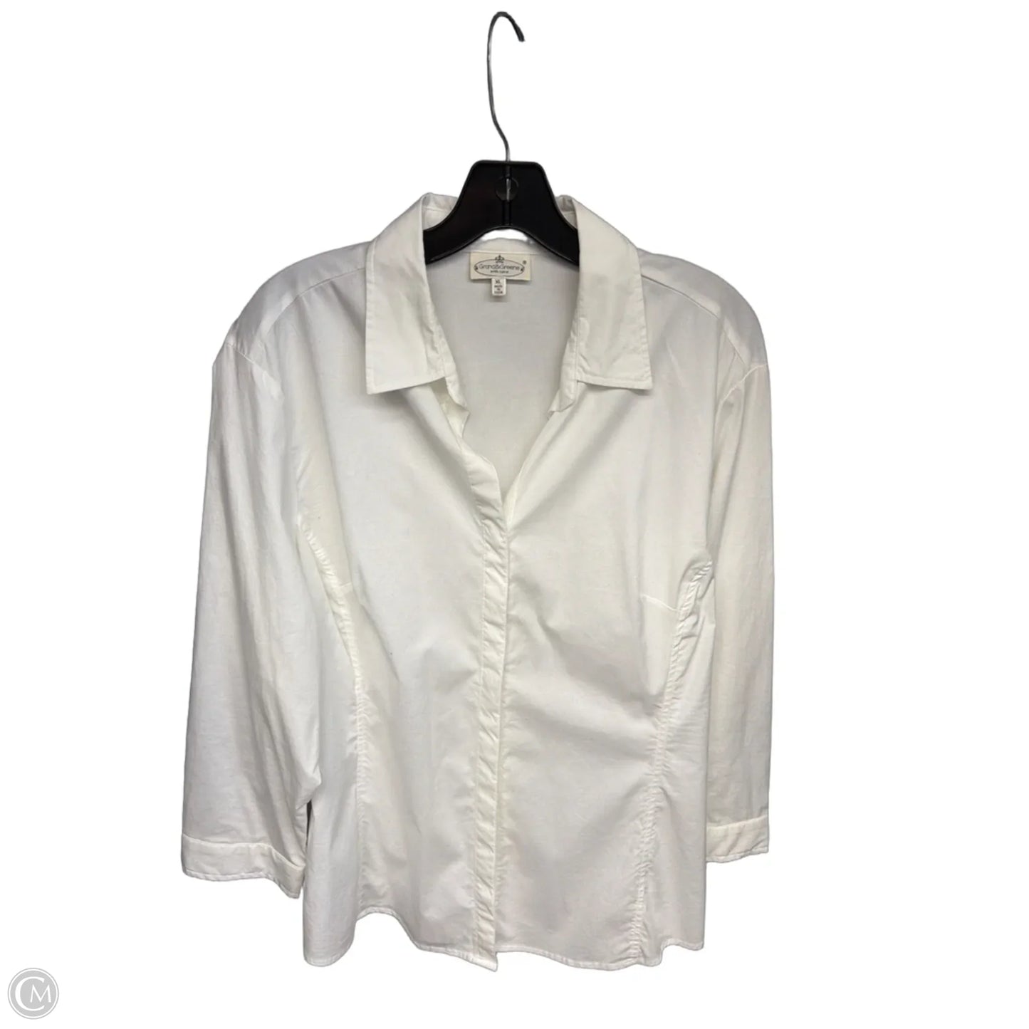 Top Long Sleeve By Grand And Greene In White, Size: Xl