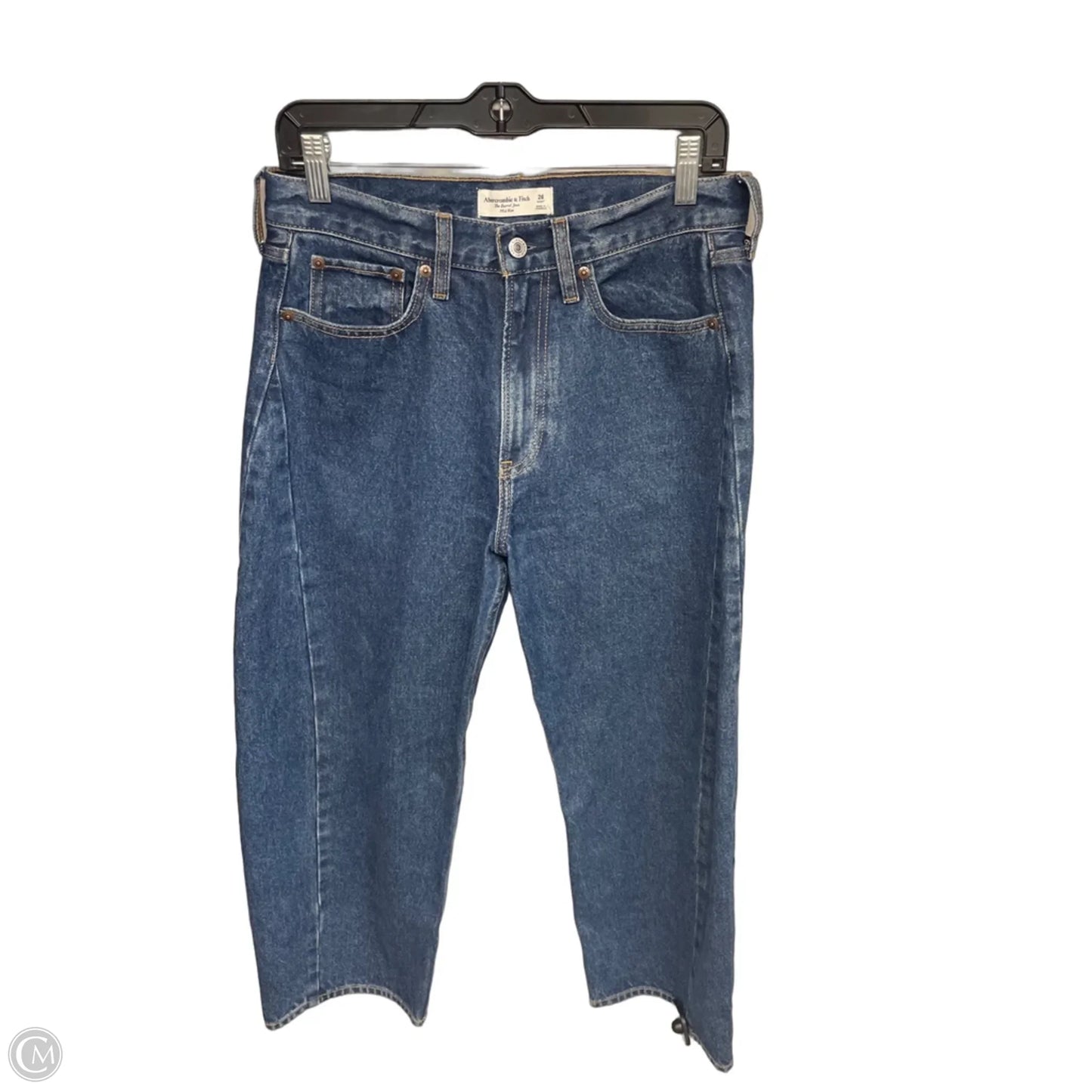 Jeans Wide Leg By Abercrombie And Fitch In Blue Denim, Size: 26