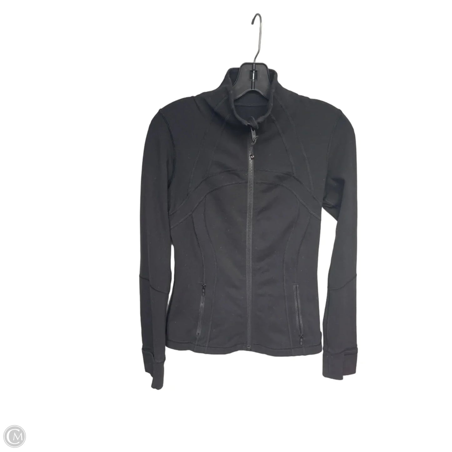 Athletic Jacket By Lululemon In Black, Size: 6