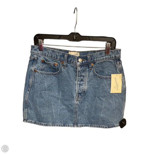 Skirt Midi By Universal Thread In Blue Denim, Size: 8