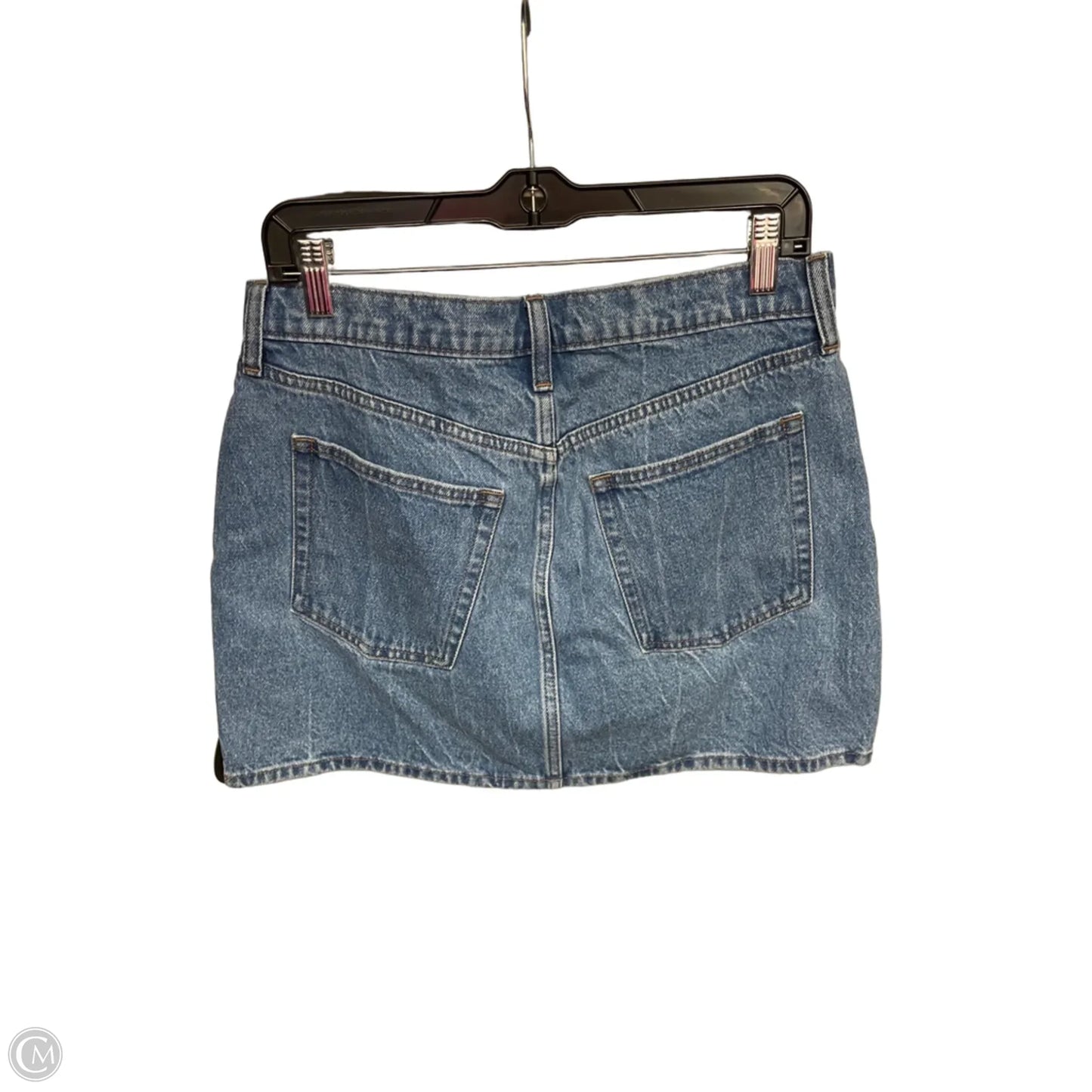 Skirt Midi By Universal Thread In Blue Denim, Size: 8