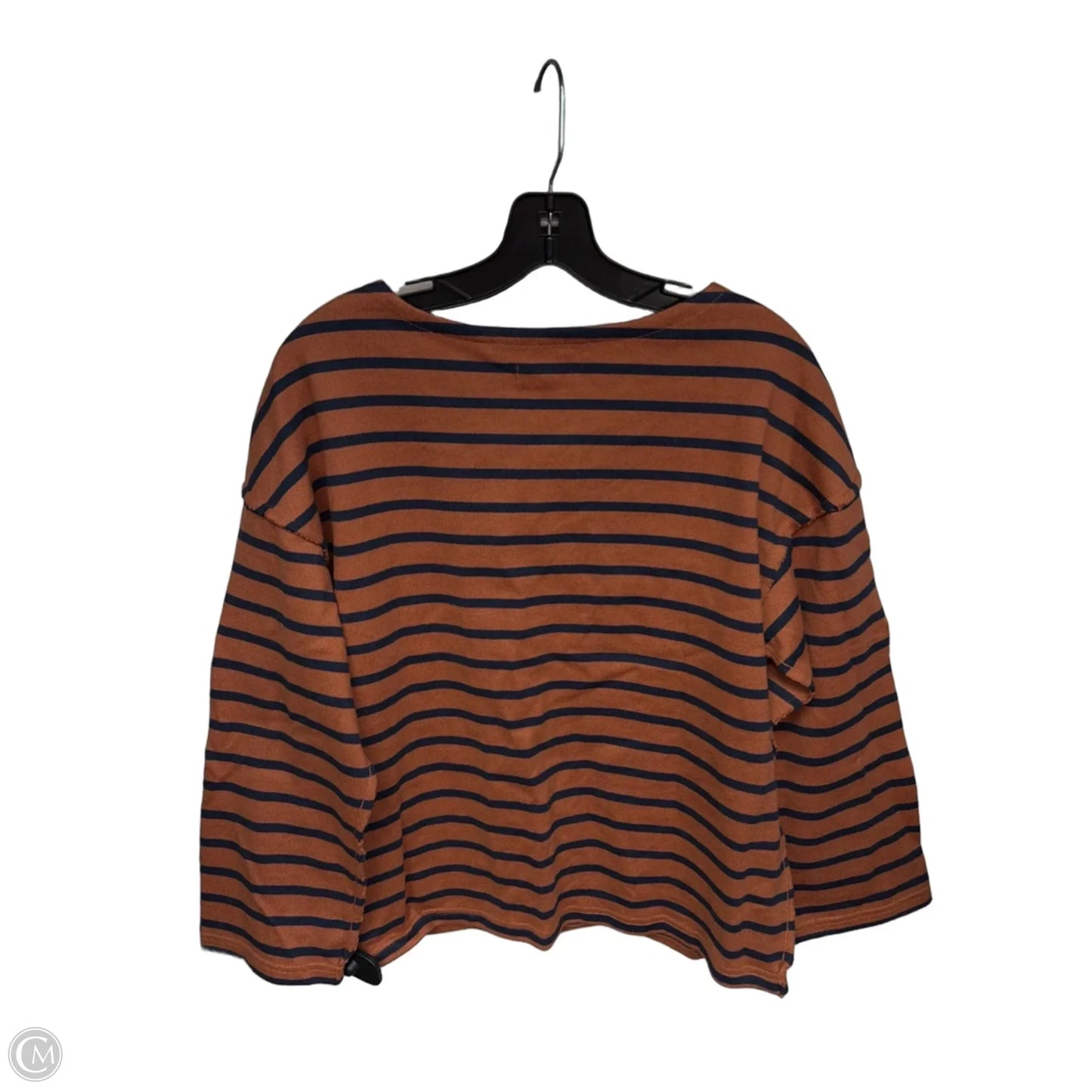 Top Long Sleeve By Madewell In Orange, Size: M