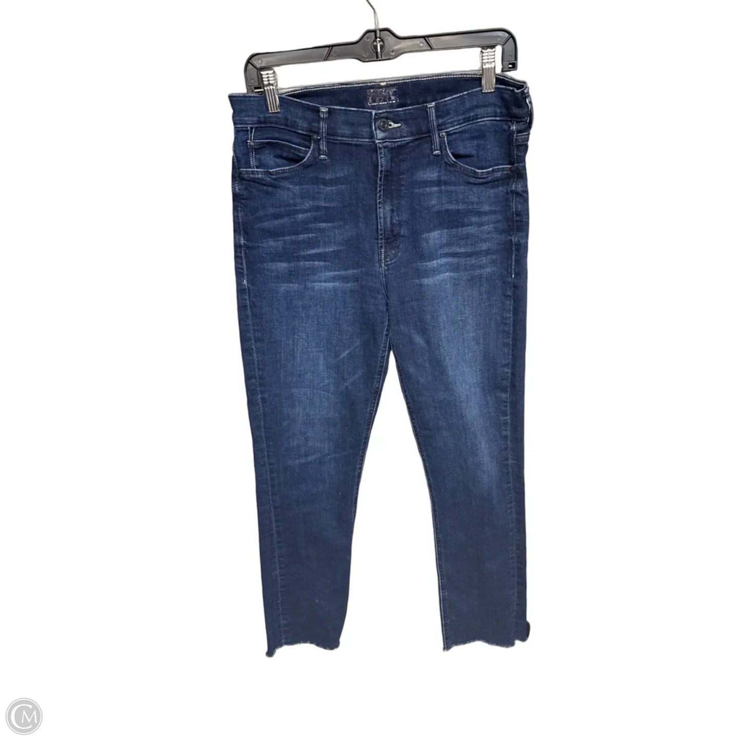 Jeans Straight By Mother In Blue Denim, Size: 8