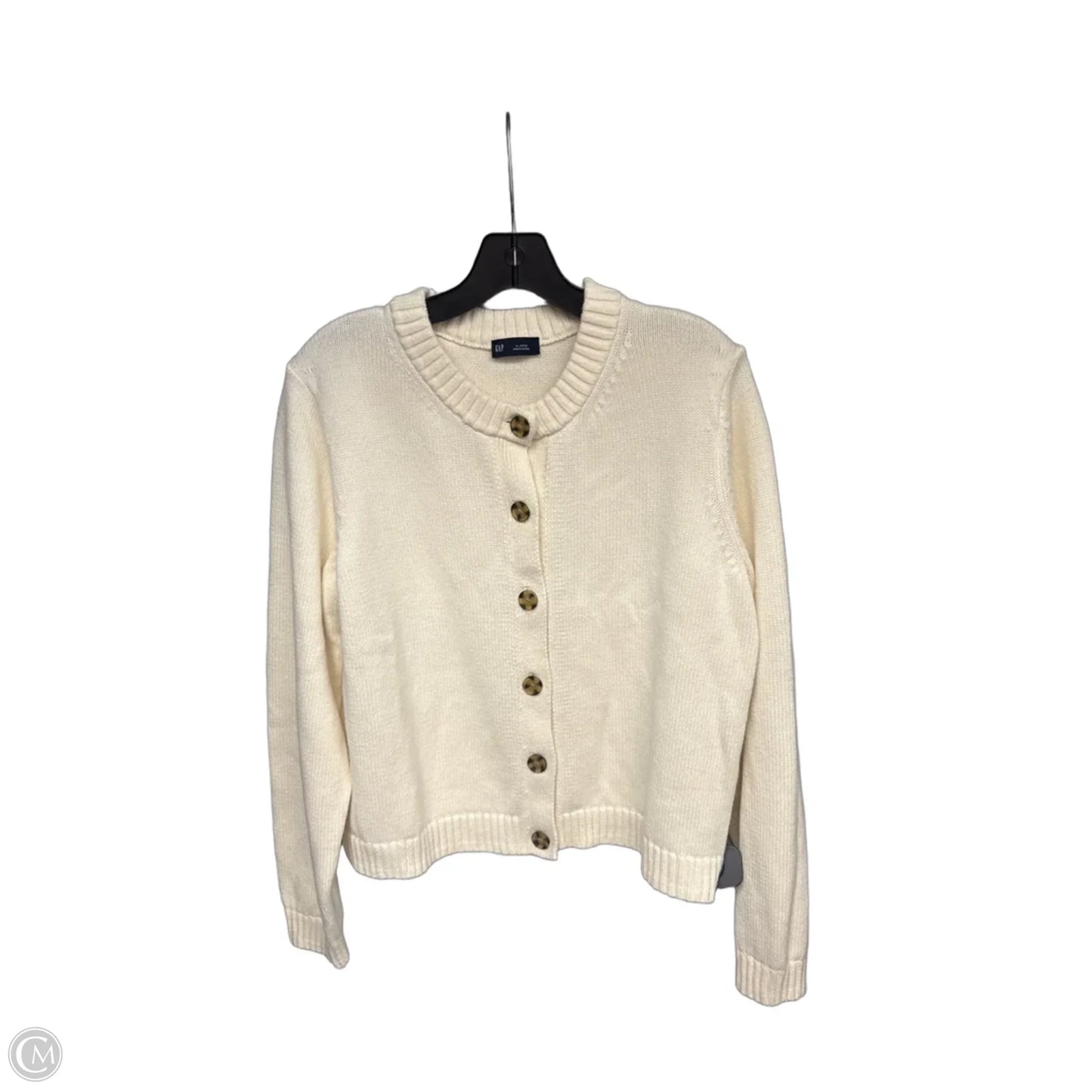 Cardigan By Gap In Cream, Size: Xl